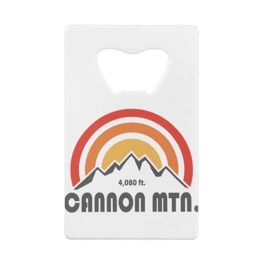 Cannon Mountain New Hampshire Geldbeutel Flaschenöffner (Rückseite)