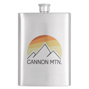 Cannon Mountain New Hampshire Retro Flachmann