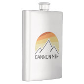 Cannon Mountain New Hampshire Retro Flachmann (Rechts)