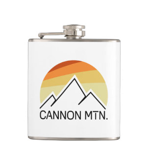 Cannon Mountain New Hampshire Retro Flachmann