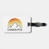 Cannon Mountain New Hampshire Retro Gepäckanhänger (Rückseite horizontal)