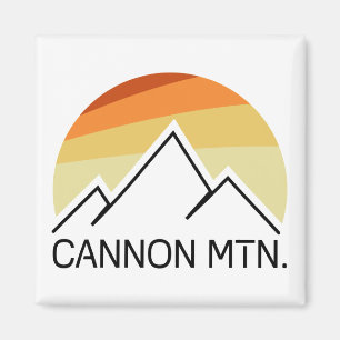Cannon Mountain New Hampshire Retro Magnet