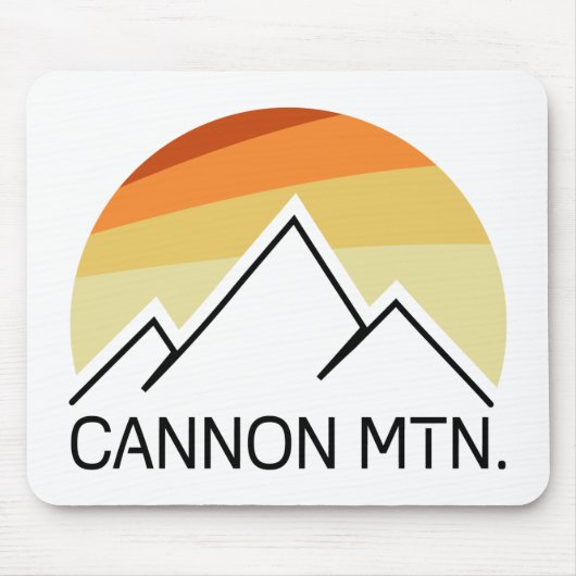 Cannon Mountain New Hampshire Retro Mousepad (Vorne)