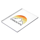 Cannon Mountain New Hampshire Retro Notizblock (Linke Seite)