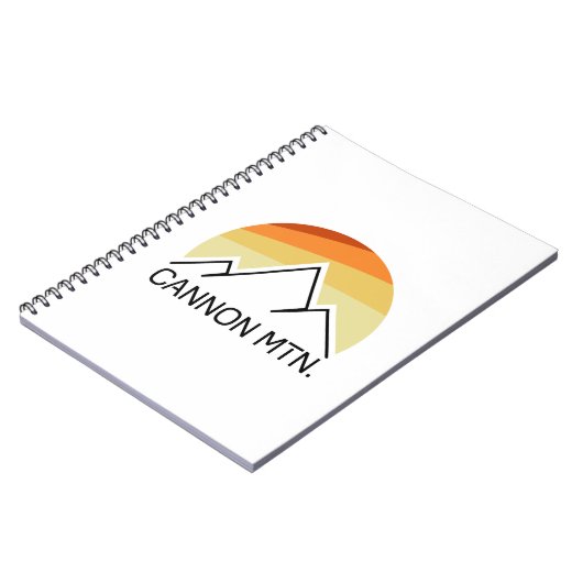 Cannon Mountain New Hampshire Retro Notizblock (Linke Seite)