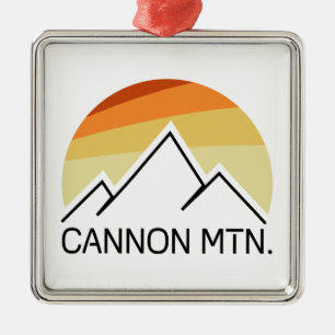 Cannon Mountain New Hampshire Retro Ornament Aus Metall