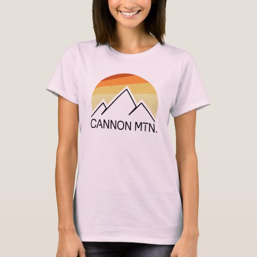 Cannon Mountain New Hampshire Retro T-Shirt (Vorderseite)