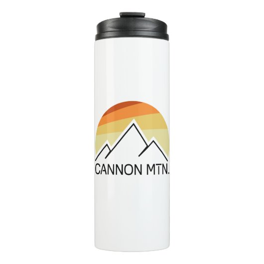 Cannon Mountain New Hampshire Retro Thermosbecher (Vorderseite)