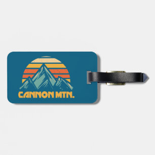 Cannon Mountain New Hampshire Retro Türkis Gepäckanhänger