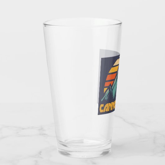 Cannon Mountain New Hampshire Retro Türkis Glas (Rechts)