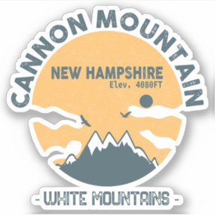 Cannon Mountain New Hampshire - Retro Vintag Aufkleber