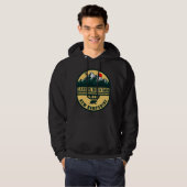Cannon Mountain New Hampshire - Skifahren Retro Hoodie (Vorne ganz)