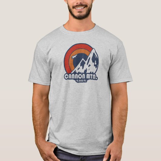 Cannon Mountain New Hampshire Sun Eagle T-Shirt (Vorderseite)