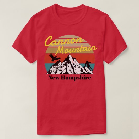 Cannon Mountain Ski New Hampshire T-Shirt (Design vorne)