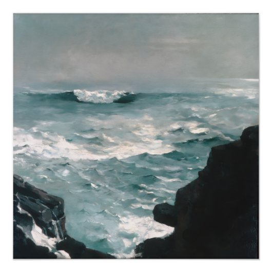 Cannon Rock (1895) Öl auf Leinwand Poster (Vorderseite)