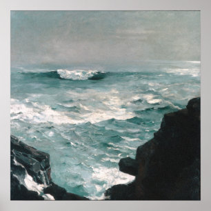 Cannon Rock (1895) Öl auf Leinwand Poster