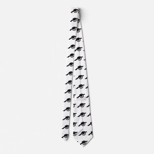 Cannon-Silhouette im Zivilen Krieg Amerikas Krawatte (Rückseite)