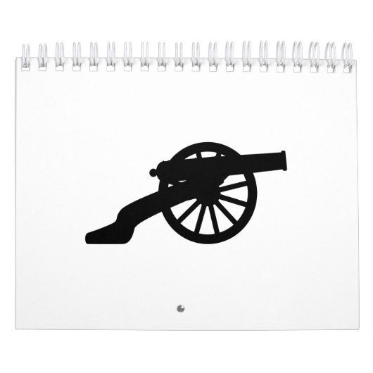 Cannon-Silhouette im Zivilen Krieg Kalender (Titelbild)
