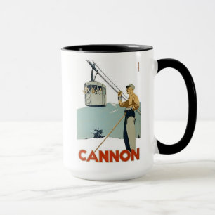 Cannon-Ski-Plakat Tasse