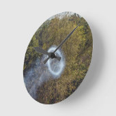 Cannon Smoke Ring Runde Wanduhr (Winkel)