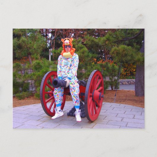 Cannon Straddler-Postkarte Postkarte (Vorderseite)