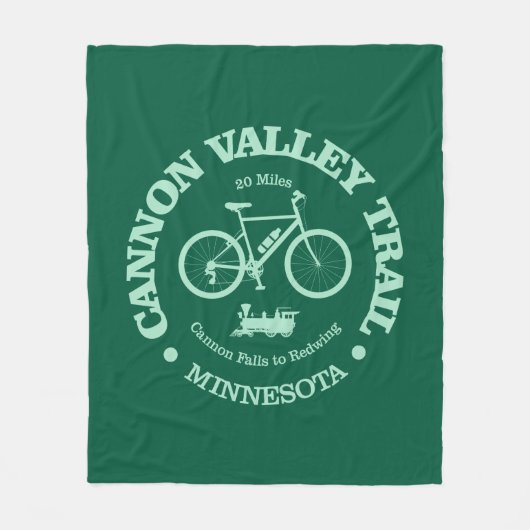 Cannon Valley Trail (Radfahren) Fleecedecke (Vorderseite)