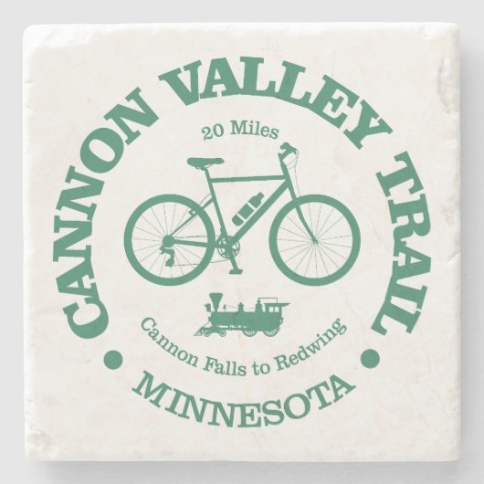 Cannon Valley Trail (Radfahren) Steinuntersetzer (Vorderseite)