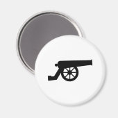 Cannon ziviler Krieg Magnet (Vorderseite/Rückseite)