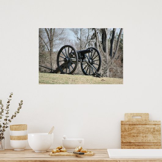 Cannon ziviler Krieg Poster (Küche)