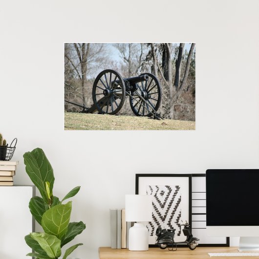 Cannon ziviler Krieg Poster (Heimbüro)