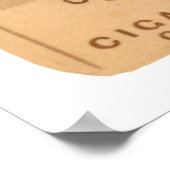 Cannonball Crane Baseball 1887 Poster (Ecke)