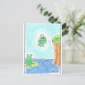 Cannonball Frog Postkarte (Stehend Vorderseite)