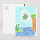Cannonball Frog Postkarte (Vorne/Hinten)