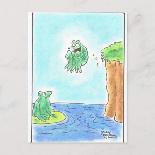 Cannonball Frog Postkarte (Vorderseite)