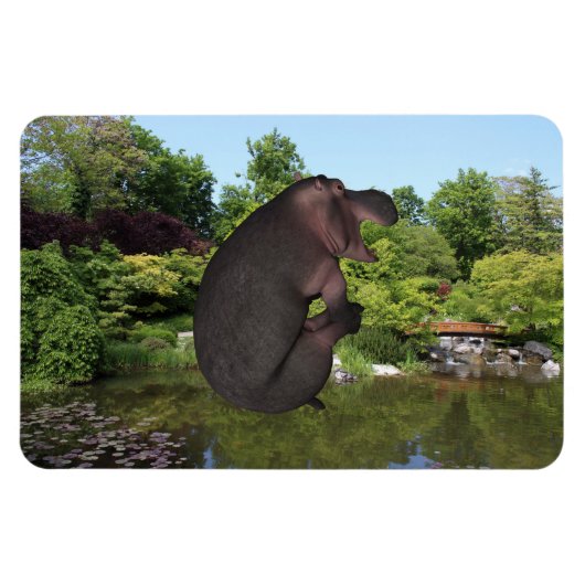 Cannonball Hippo Magnet (Horizontal)