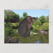 Cannonball Hippo Postkarte (Vorderseite)