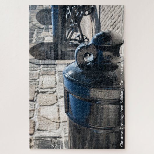 Cannons Edinburgh Castle. Jigsaw Puzzle (Vertikal)