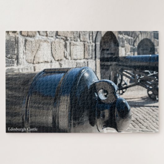 Cannons Edinburgh Castle. Jigsaw Puzzle (Horizontal)