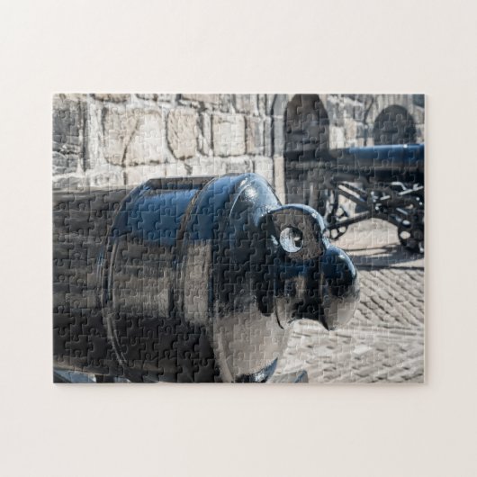 Cannons Edinburgh Castle. Puzzle (Horizontal)