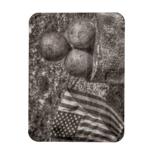 Cannons im Zivilen Krieg in Amerika Vintag Magnet