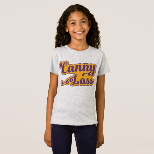 Canny Lass, Geordie Slang T - Shirt, Newcastle T-Shirt (Vorne ganz)