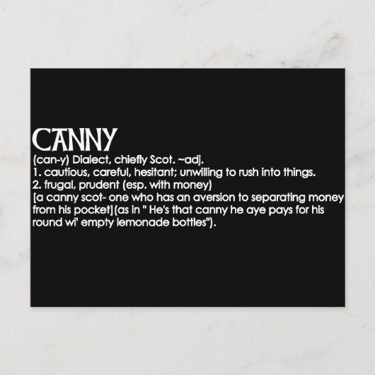 Canny Postkarte (Vorderseite)