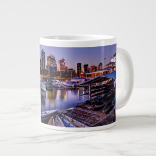 Canoas Al Atardecer - Kanus am Sonnenuntergang Jumbo-Tasse