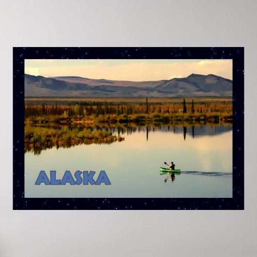 Canoe Alaska Poster (Vorne)