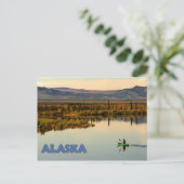 Canoe Alaska Postkarte (Stehend Vorderseite)