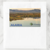 Canoe Alaska Rechteckiger Aufkleber (Tasche)