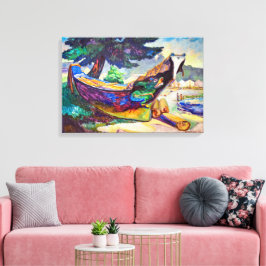 Canoe aus dem Indischen Krieg | Emily Carr | Leinwanddruck