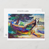 Canoe aus dem Indischen Krieg | Emily Carr | Postk Postkarte (Vorne/Hinten)