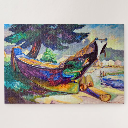 Canoe aus dem Indischen Krieg | Emily Carr | Puzzle (Horizontal)