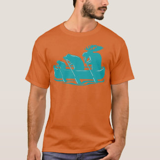Canoe Beaver Bear Moose Canoeing Kanada Geschenkid T-Shirt